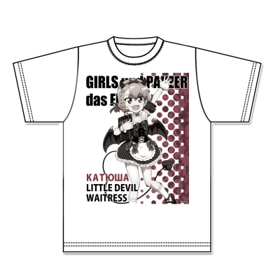 【グッズ-Tシャツ】ガールズ&パンツァー 最終章 描き下ろしグラフィックTシャツ【カチューシャ】小悪魔ウエイトレス