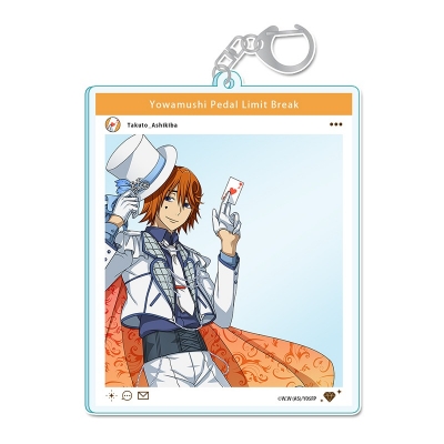 【グッズ-キーホルダー】弱虫ペダル LIMIT BREAK 描き下ろし SNS風アクリルキーホルダー【葦木場拓斗】怪盗ver.