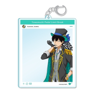 【グッズ-キーホルダー】弱虫ペダル LIMIT BREAK 描き下ろし SNS風アクリルキーホルダー【荒北靖友】怪盗ver.