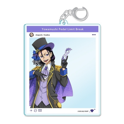 【グッズ-キーホルダー】弱虫ペダル LIMIT BREAK 描き下ろし SNS風アクリルキーホルダー【東堂尽八】怪盗ver.