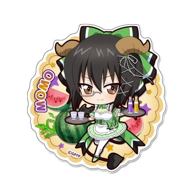 【グッズ-ステッカー】ガールズ&パンツァー 最終章 ぷちちょこマグネットステッカー【河嶋桃】小悪魔ウエイトレス