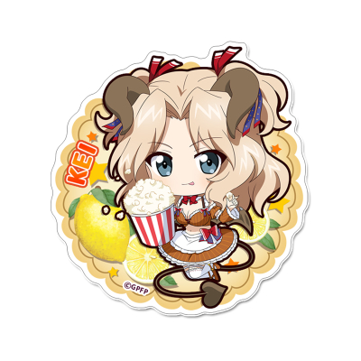 【グッズ-ステッカー】ガールズ&パンツァー 最終章 ぷちちょこマグネットステッカー【ケイ】小悪魔ウエイトレス