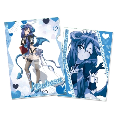 【グッズ-クリアファイル】戦姫絶唱シンフォギアXV 描き下ろし クリアファイル【風鳴 翼】小悪魔ウェイトレス