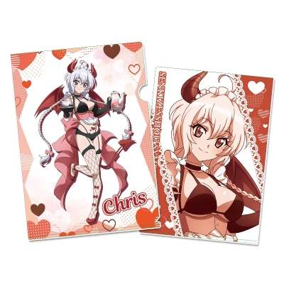 【グッズ-クリアファイル】戦姫絶唱シンフォギアXV 描き下ろし クリアファイル【雪音 クリス】小悪魔ウェイトレス