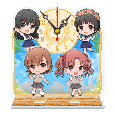 【グッズ-時計】とある科学の超電磁砲T ぷちちょこミニアクリル置時計【A】