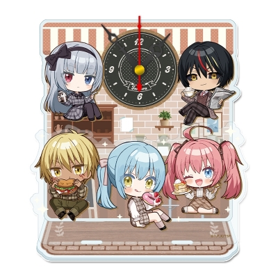 【グッズ-時計】転生したらスライムだった件 ぷちちょこミニアクリル置時計【B】カフェごはんver.