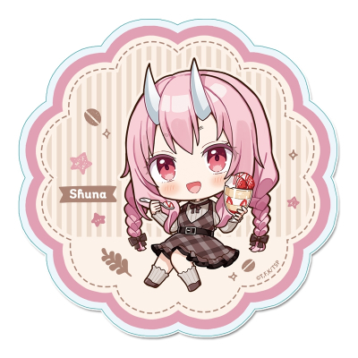 【グッズ-コースター】転生したらスライムだった件 ぷちちょこアクリルコースター【シュナ】カフェごはんver.