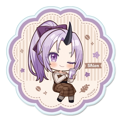 【グッズ-コースター】転生したらスライムだった件 ぷちちょこアクリルコースター【シオン】カフェごはんver.