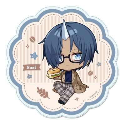 【グッズ-コースター】転生したらスライムだった件 ぷちちょこアクリルコースター【ソウエイ】カフェごはんver.