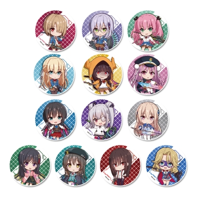 【グッズ-バッチ】ヘブンバーンズレッド ぷちちょこトレーディング缶バッジ