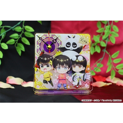 【グッズ-時計】らんま1/2 ぷちちょこミニアクリル置時計【乱馬&良牙&ムース&玄馬(パンダ)】