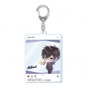 【グッズ-キーホルダー】家庭教師ヒットマンREBORN! ぷちちょこ アクリルキーホルダー【雲雀恭弥】メガネ&スーツver.の画像