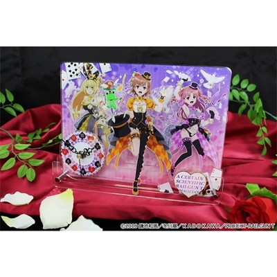 【グッズ-時計】とある科学の超電磁砲T 描き下ろしBIGアクリル置時計【マジシャンver.】