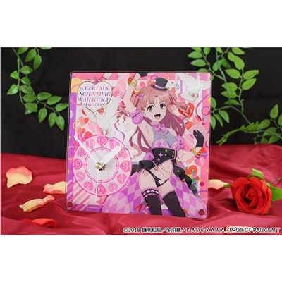 【グッズ-時計】とある科学の超電磁砲T 描き下ろしアクリル置時計【白井黒子】マジシャンver.