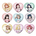 【グッズ-バッチ】ラブライブ!サンシャイン!! 描き下ろし トレーディングハート型缶バッジ アニマル衣装の画像