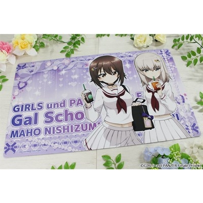 【TCG-マット】ガールズ&パンツァー 最終章 描き下ろし デスクマット【西住まほ&逸見エリカ】ギャル制服ver.