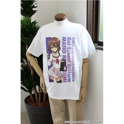 【グッズ-Tシャツ】ガールズ&パンツァー 最終章 描き下ろし グラフィックTシャツ【西住まほ】ギャル制服ver.