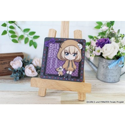 【グッズ-コースター】ガールズ&パンツァー 最終章 ぷちちょこラバーマットコースター【カチューシャ】サブカルファッションver.