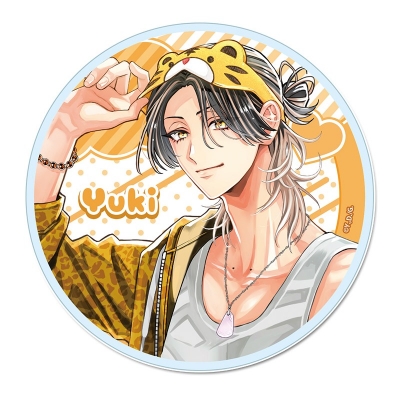 【グッズ-コースター】しゅきしゅきMAXハート♡ 山野でこ先生 描き下ろし アクリルコースター【菖蒲 虎幸】パジャマver.