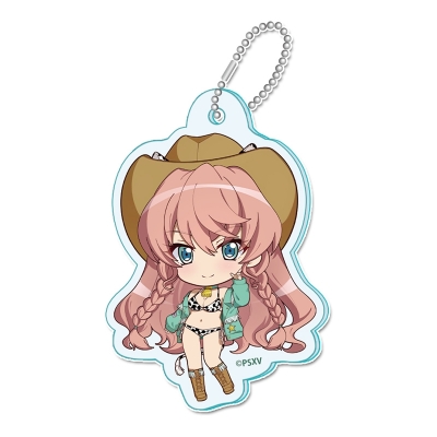 【グッズ-キーホルダー】戦姫絶唱シンフォギアXV ぷちちょこミニアクリルキーホルダー【マリア・カデンツァヴナ・イヴ】カウガールver.