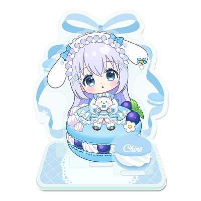 【グッズ-スタンドポップ】ご注文はうさぎですか? BLOOM ぷちちょこミニアクリルジオラマ【チノ】マカロンver.