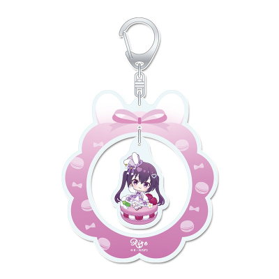 【グッズ-キーホルダー】ご注文はうさぎですか? BLOOM ぷちちょこゆらゆらアクリルキーホルダー【リゼ】マカロンver.
