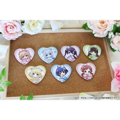 【グッズ-バッチ】ご注文はうさぎですか? BLOOM ぷちちょこトレーディングハート缶バッジ マカロンver.
