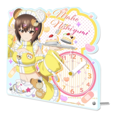 【グッズ-時計】ガールズ&パンツァー 最終章 描き下ろし アクリル置時計【西住まほ】ジャージメイドver.