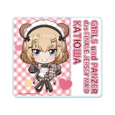 【グッズ-コースター】ガールズ&パンツァー 最終章 ぷちちょこアクリルコースター【カチューシャ】ジャージメイドver.