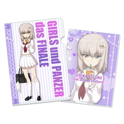 【グッズ-クリアファイル】ガールズ&パンツァー 最終章 描き下ろしクリアファイル【逸見エリカ】ギャル制服ver.