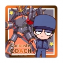 【グッズ-コースター】トップをねらえ! ぷちちょこ ラバーマットコースター【コーチ&ガンバスター】の画像