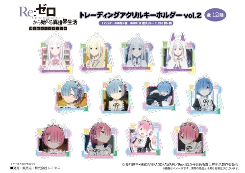 グッズ キーホルダー Re ゼロから始める異世界生活memory Snow トレーディングアクリルキーホルダーvol 2 アニメイト