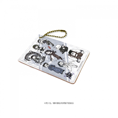 グッズ パスケース 鋼の錬金術師 Fullmetal Alchemist キャラパス 02 ブラック グラフアート アニメイト