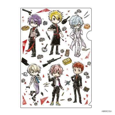 【グッズ-クリアファイル】殺し屋とストロベリー クリアファイル 01/ホワイト&レッド(グラフアート)