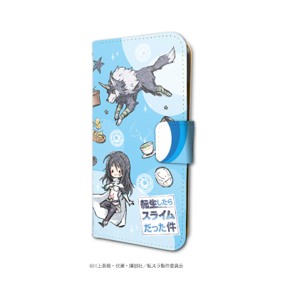 【グッズ-カバーホルダー】転生したらスライムだった件 手帳型スマホケース(iPhone6/6s/7/8兼用) 02/シズ・ランガ・トレイニー・ミリム・ディアブロ(グラフアート)