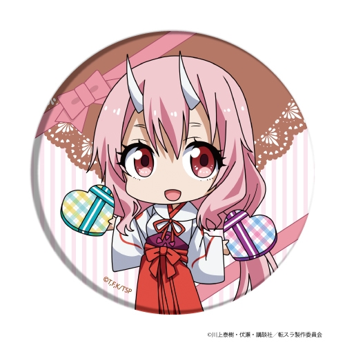グッズ バッチ 転生したらスライムだった件 缶バッジ 06 シュナ バレンタインver ミニキャラ アニメイト