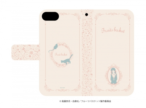 グッズ カバーホルダー フルーツバスケット 手帳型スマホケース Iphone6 6s 7 8兼用 01 花柄デザイン アニメイト