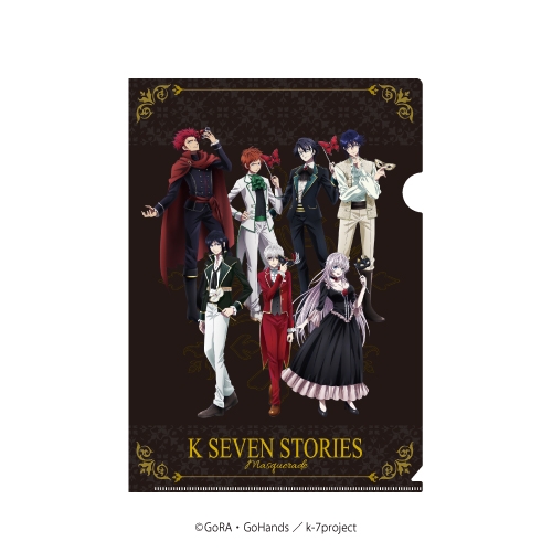 グッズ クリアファイル K Seven Stories クリアファイル 04 集合デザイン ブラック アニメイト