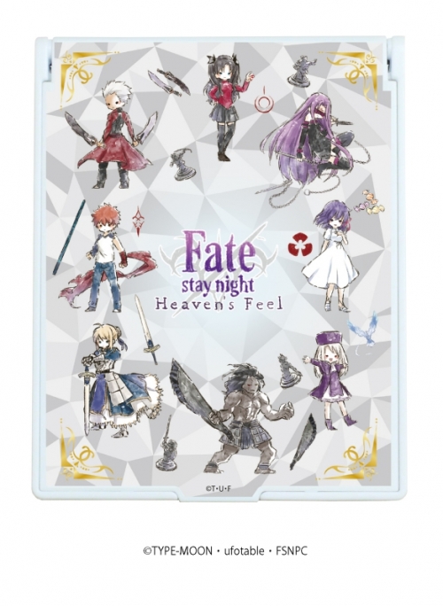 グッズ ミラー 劇場版 Fate Stay Night Heaven S Feel デカキャラミラー 01 集合デザイン ホワイト グラフアート アニメイト