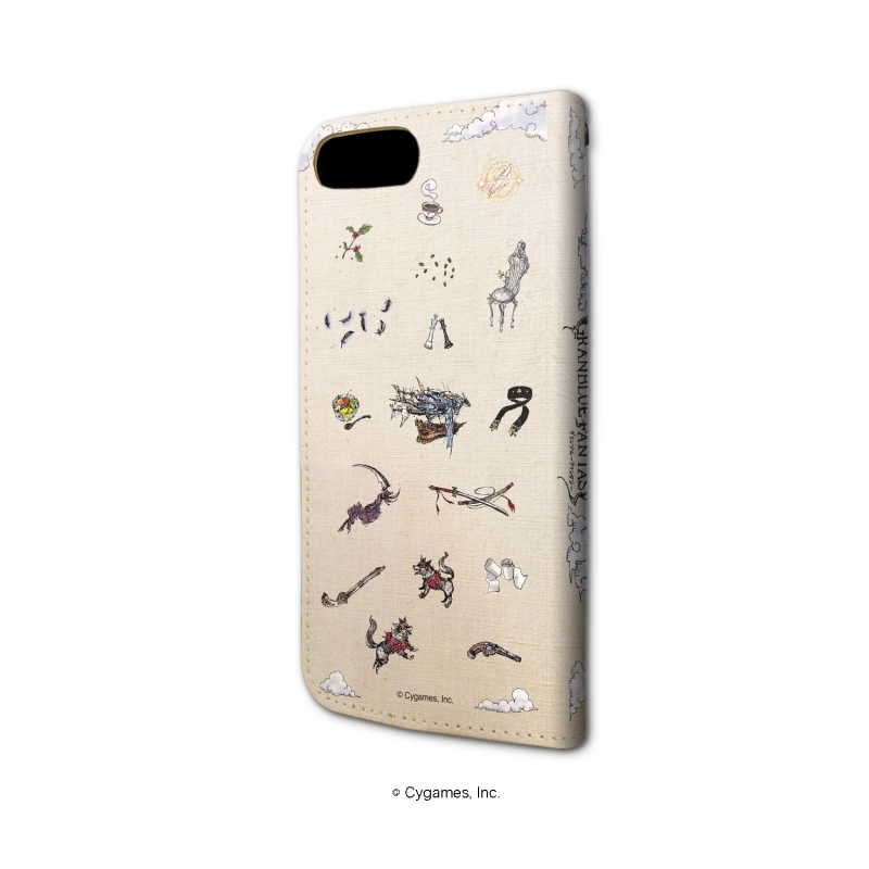 グッズ カバーホルダー グランブルーファンタジー 手帳型スマホケース Iphone6 6s 7 8兼用 01 集合デザイン グラフアート アニメイト先行販売分 アニメイト