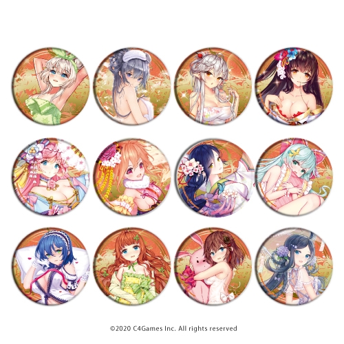 グッズ バッチ 放置少女 百花繚乱の萌姫たち 缶バッジ 02 ブラインド アニメイト