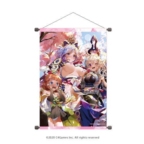 グッズ タペストリー 放置少女 百花繚乱の萌姫たち B2縦タペストリー 01 集合デザイン 春ver アニメイト