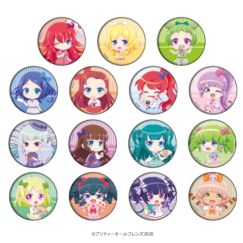 グッズ-バッチ】プリティーオールフレンズ 缶バッジ 08/ブラインド 
