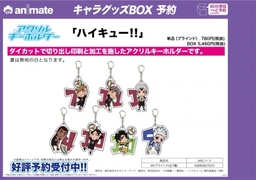 グッズ キーホルダー ハイキュー アクリルキーホルダー 04 ブラインド アニメイト