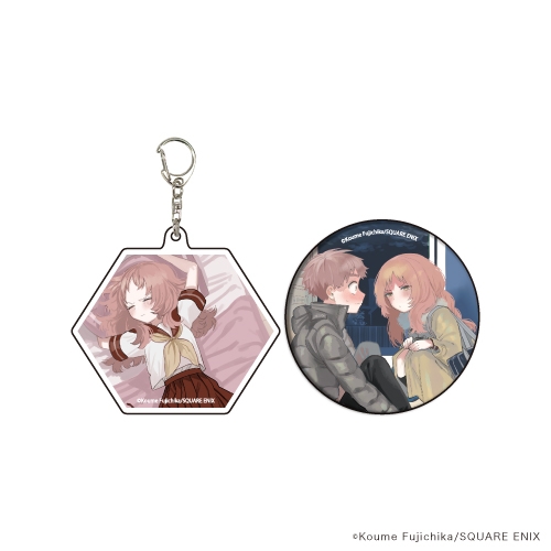 グッズ キーホルダー 好きな子がめがねを忘れた アクリルキーホルダー 缶バッジセット 02 めがね 玄関 アニメイト