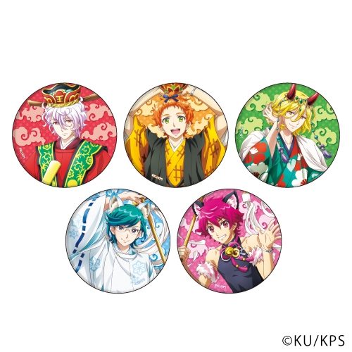 グッズ バッチ 美男高校地球防衛部happy Kiss 缶バッジ 03 百鬼夜行 Ver ブラインド 描き下ろし アニメイト