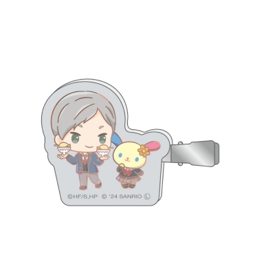 【グッズ-ヘアバンド】ハイキュー!!×サンリオキャラクターズ アクリルヘアクリップ⑧灰羽リエーフ×ウサハナ