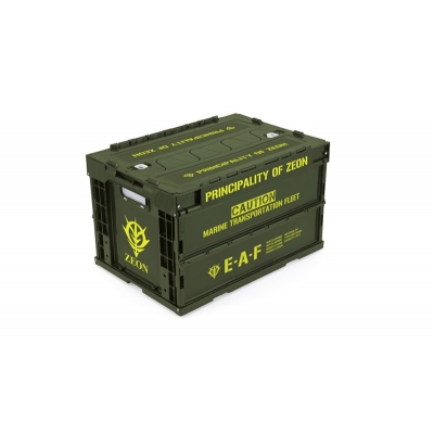 【グッズ-収納BOX】機動戦士ガンダム ジオン公国折りたたみコンテナ OD【再販】