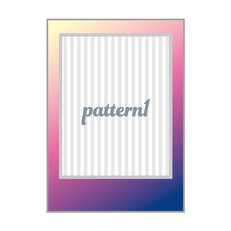 【グッズ-カバーホルダー】ノンキャラオリジナル ぱしゃこれデコフレーム グラデーション