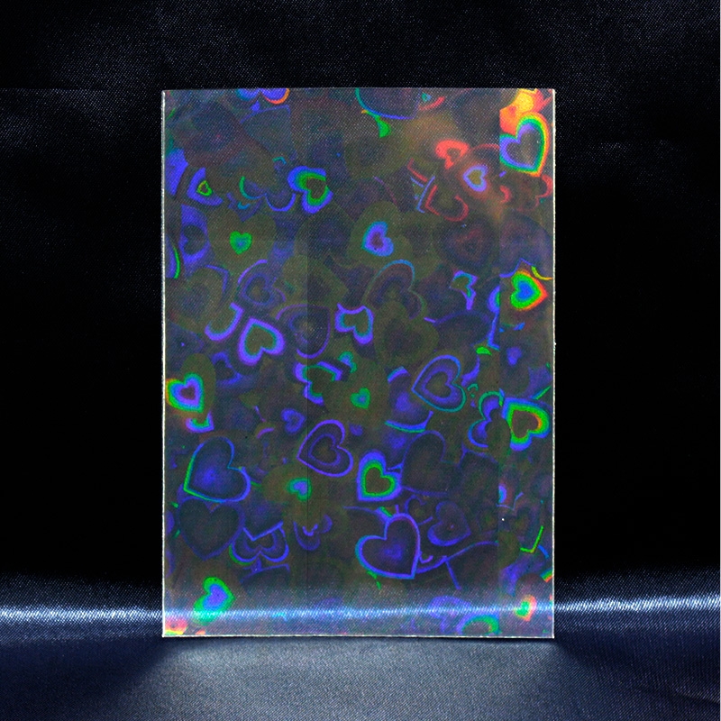 【グッズ-カバーホルダー】ノンキャラオリジナル ぱしゃこれ ホロスリーブ ハート 100枚入